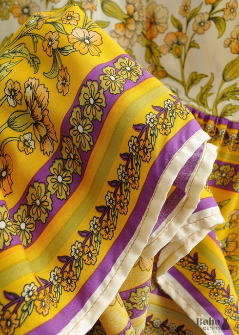 Boho Skirts in Yellow Sand Verbena For Women